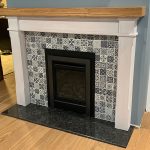 Mantle with Chestnut form old baseboards